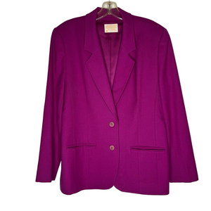 Vintage Pendleton Pink Wool Blazer Jacket Women’s Suit Formal Dress large L